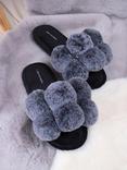 Pretty You London Dolly Pom Pom Slippers