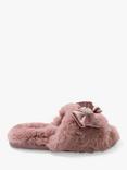 Pretty You London Anya Faux Fur Slippers, Pink