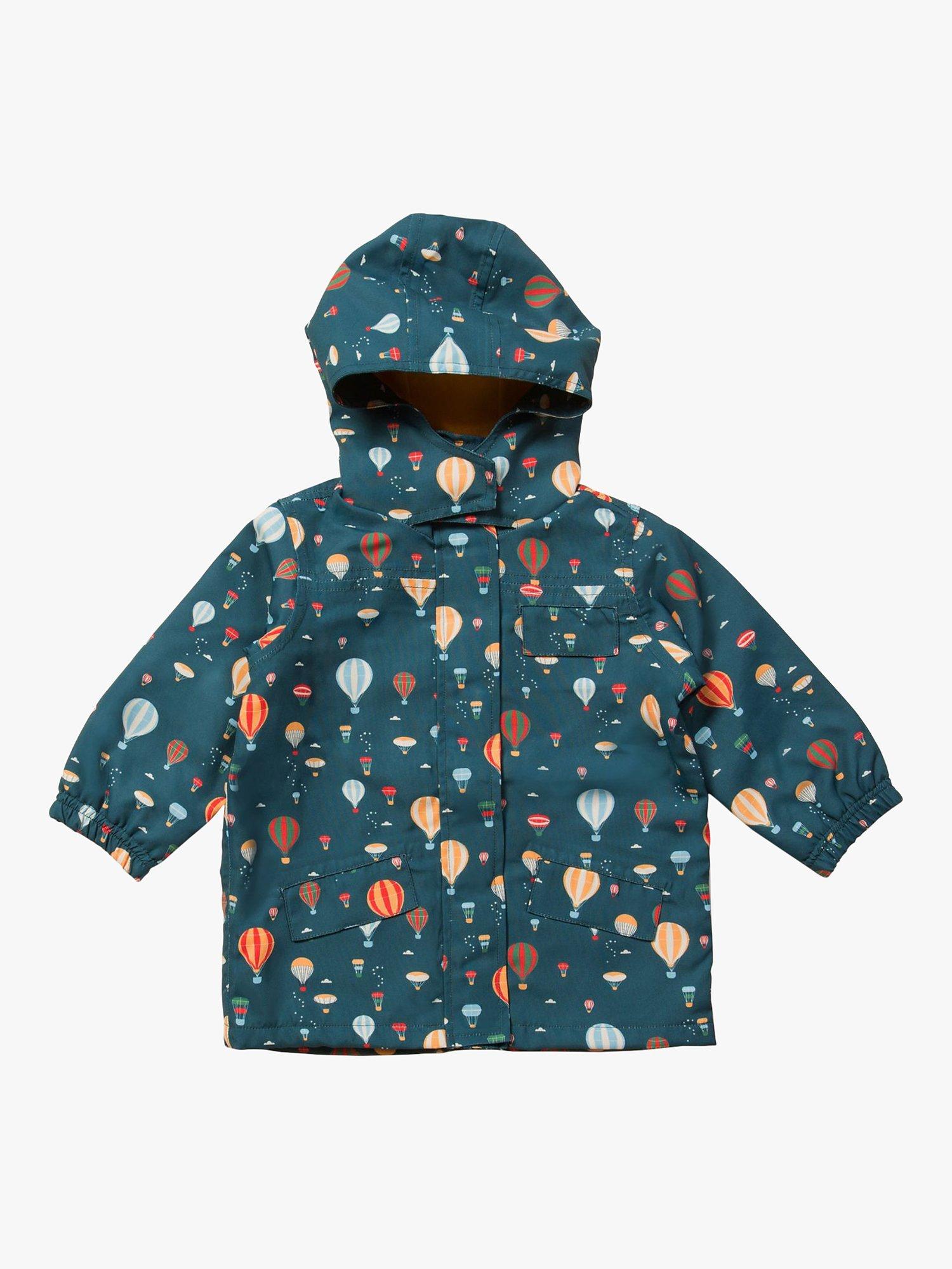 Little Green Radicals Kids' Higher Ground Waterproof Recycled Raincoat, Black