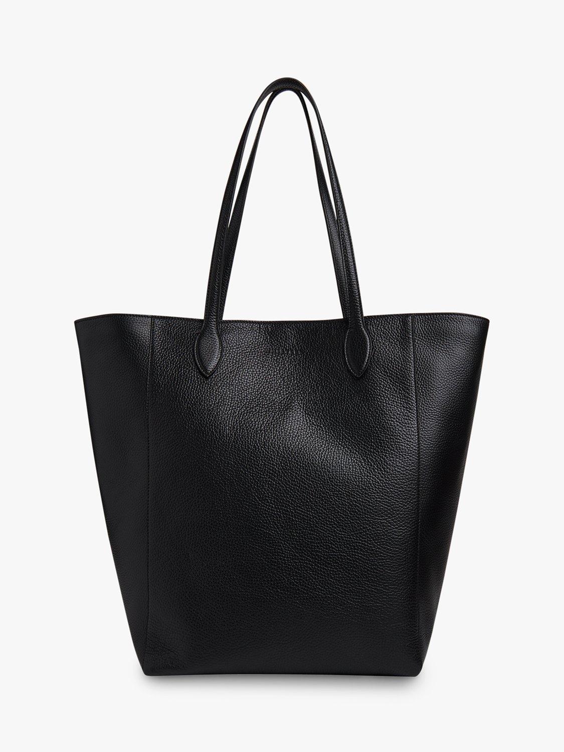 Whistles Amara Leather Tote Bag, Black, One Size