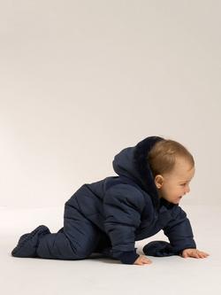 Truly Baby Faux Fur Lined Snowsuit - view 2, Midnight