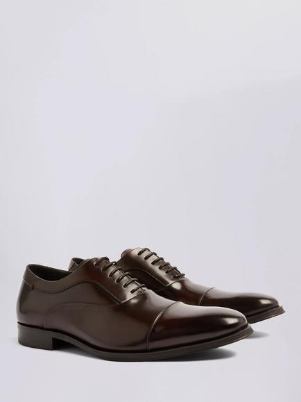 Moss John White Guildhall Oxford Shoes, Brown