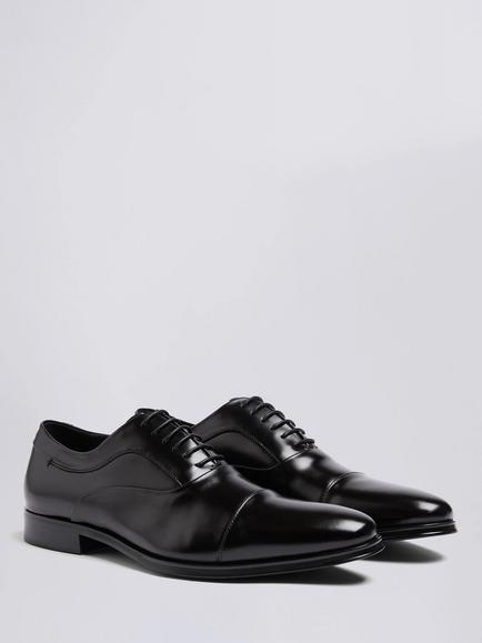Moss John White Guildhall Oxford Shoes - view 2, Black