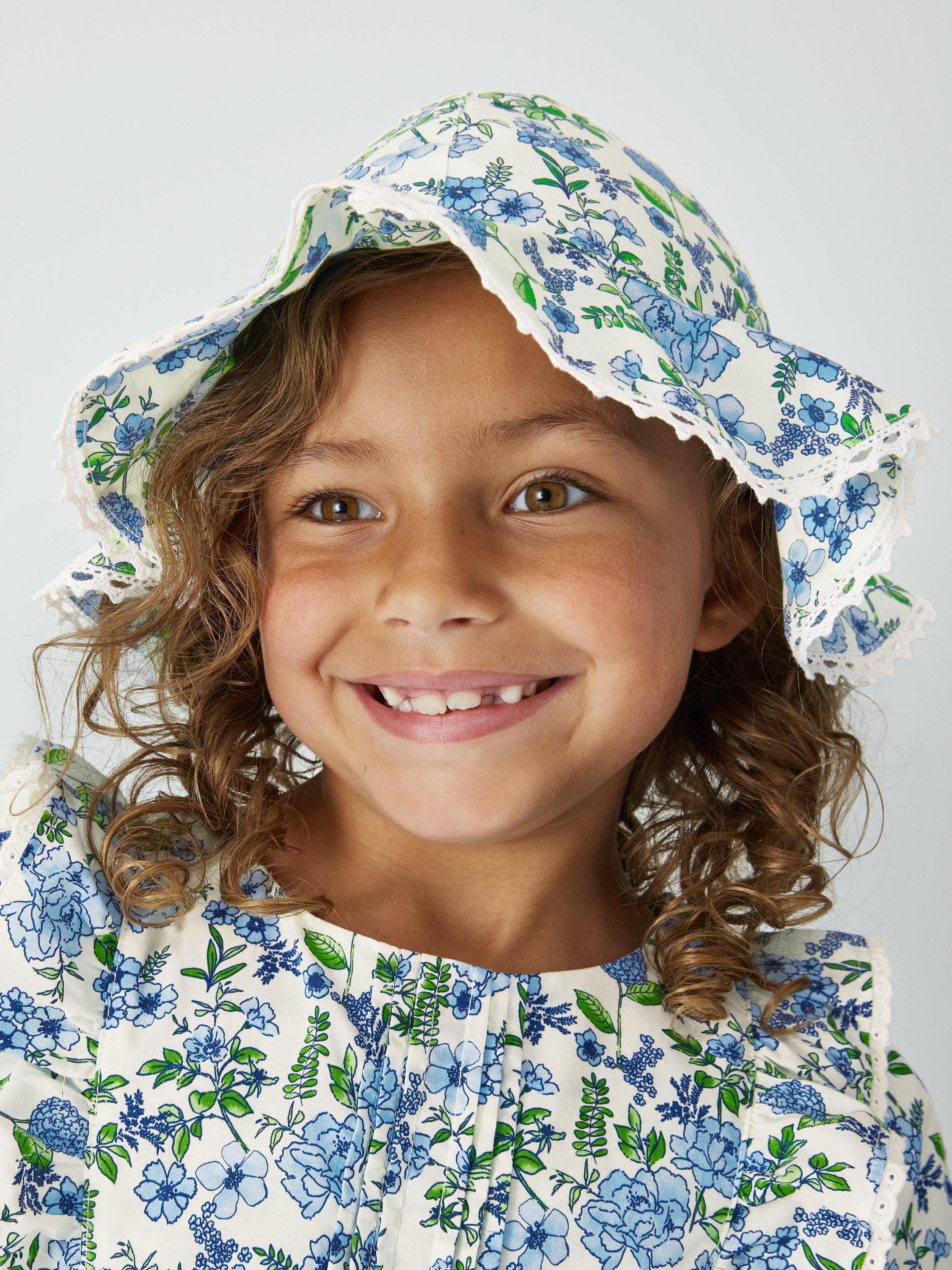 John Lewis Heirloom Collection Kids' Floral Sunhat