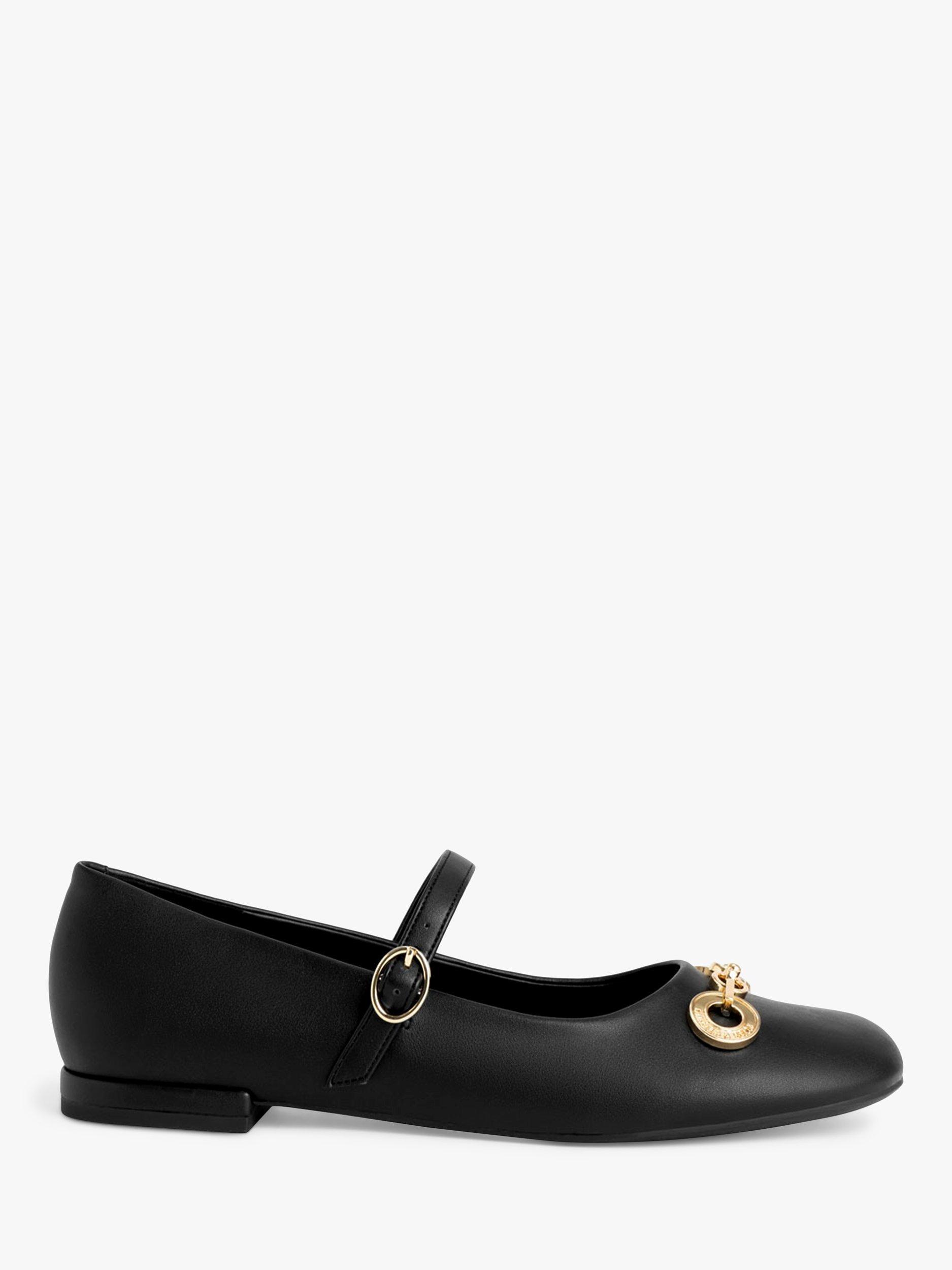 CHARLES & KEITH Strap Leather Pumps, Black