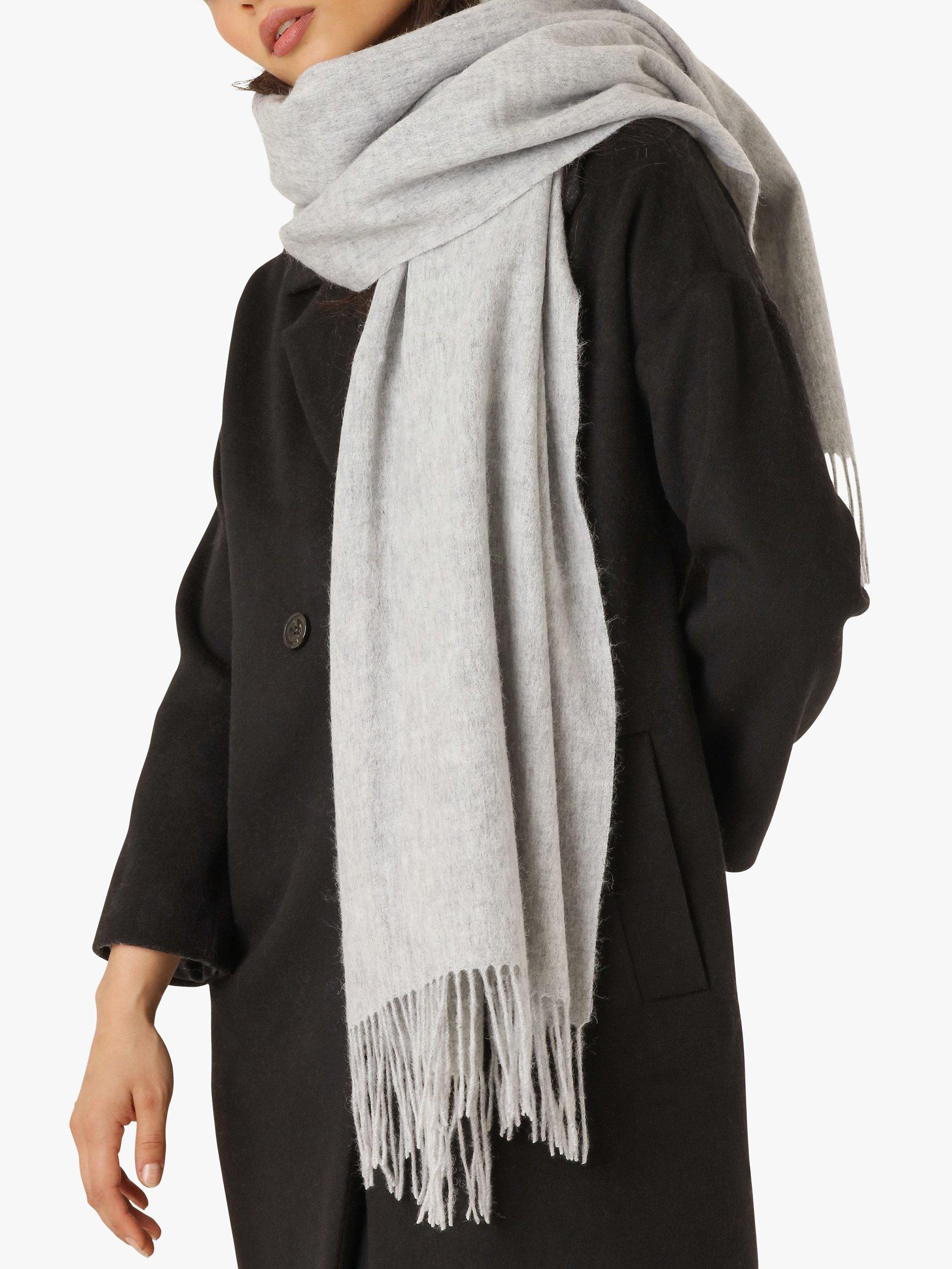 Unmade Copenhagen Cecilie Scarf, Light Grey Melange, One Size