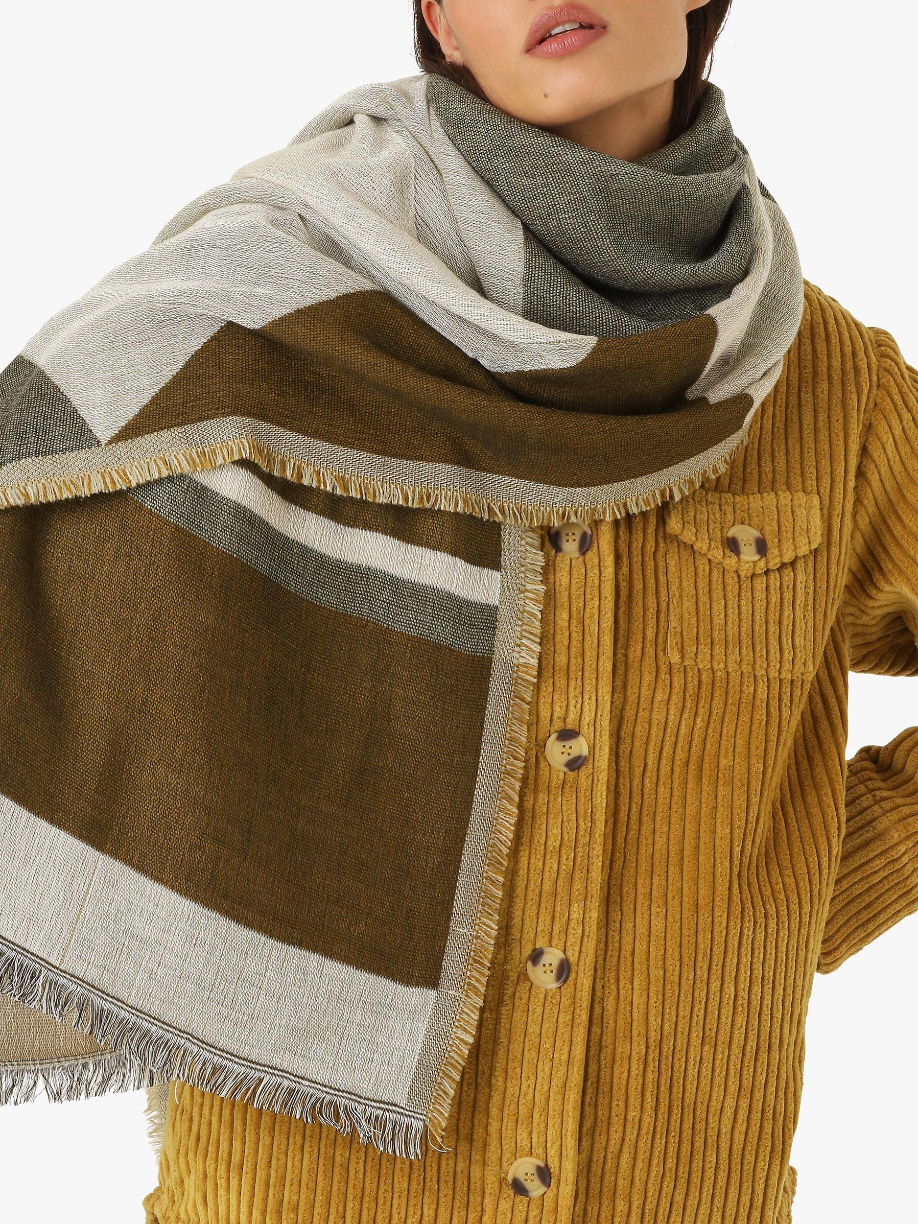 Unmade Copenhagen Benin Geometric Scarf, Bronze, One Size