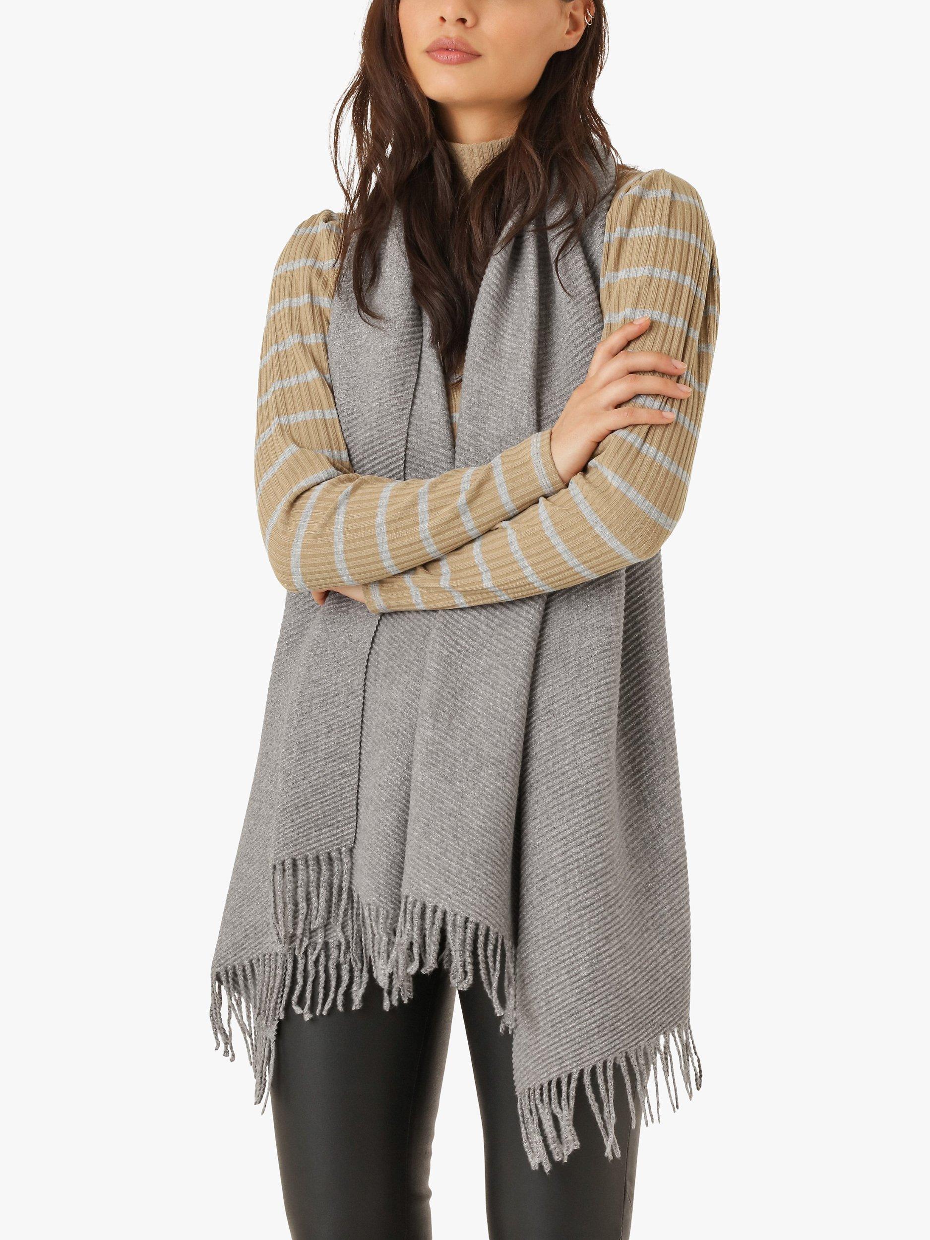 Unmade Copenhagen Kayo Scarf, Light Grey, One Size