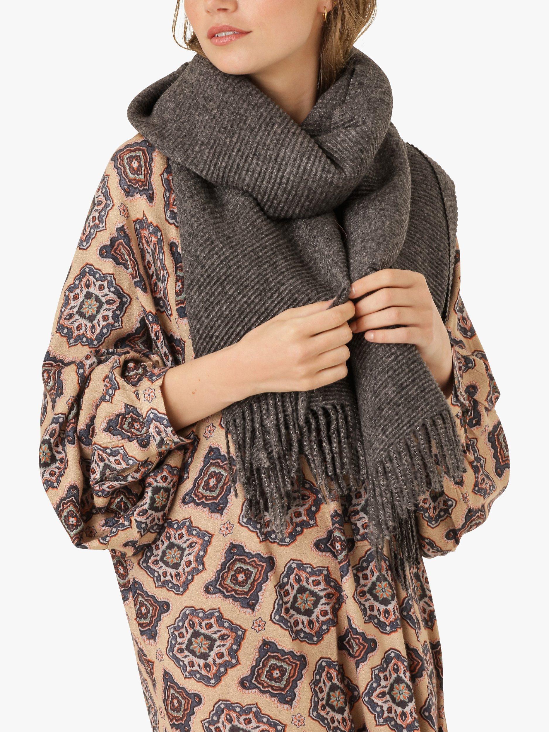 Unmade Copenhagen Kayo Scarf, Dark Grey, One Size