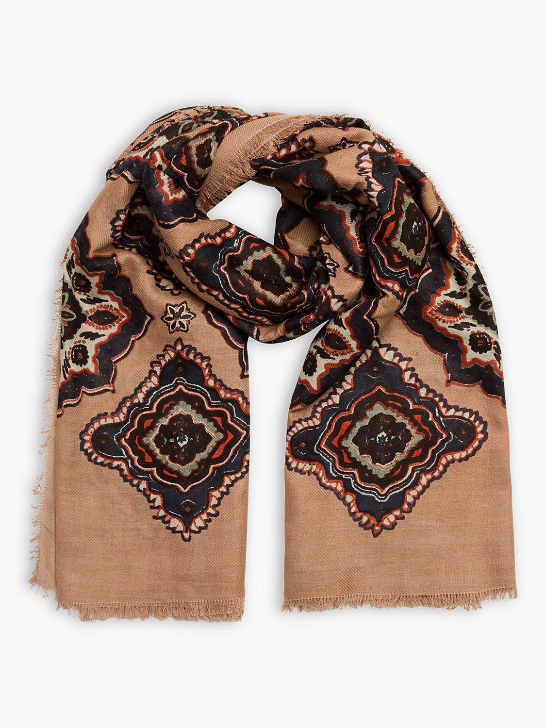 Unmade Copenhagen Opal Tile Print Cotton Scarf