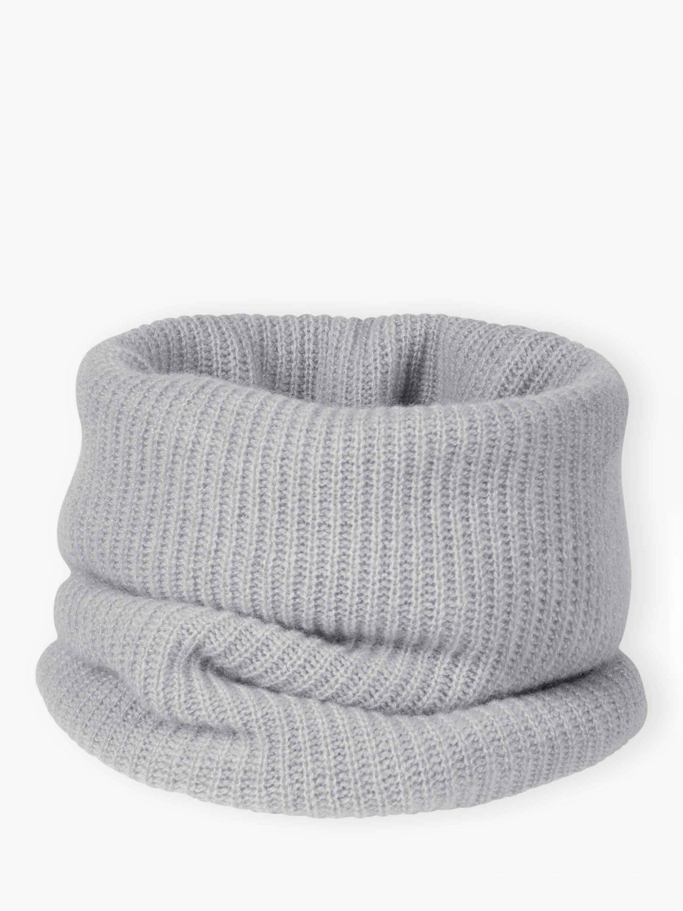 Brora Textured Cashmere Snood, Pearl, One Size