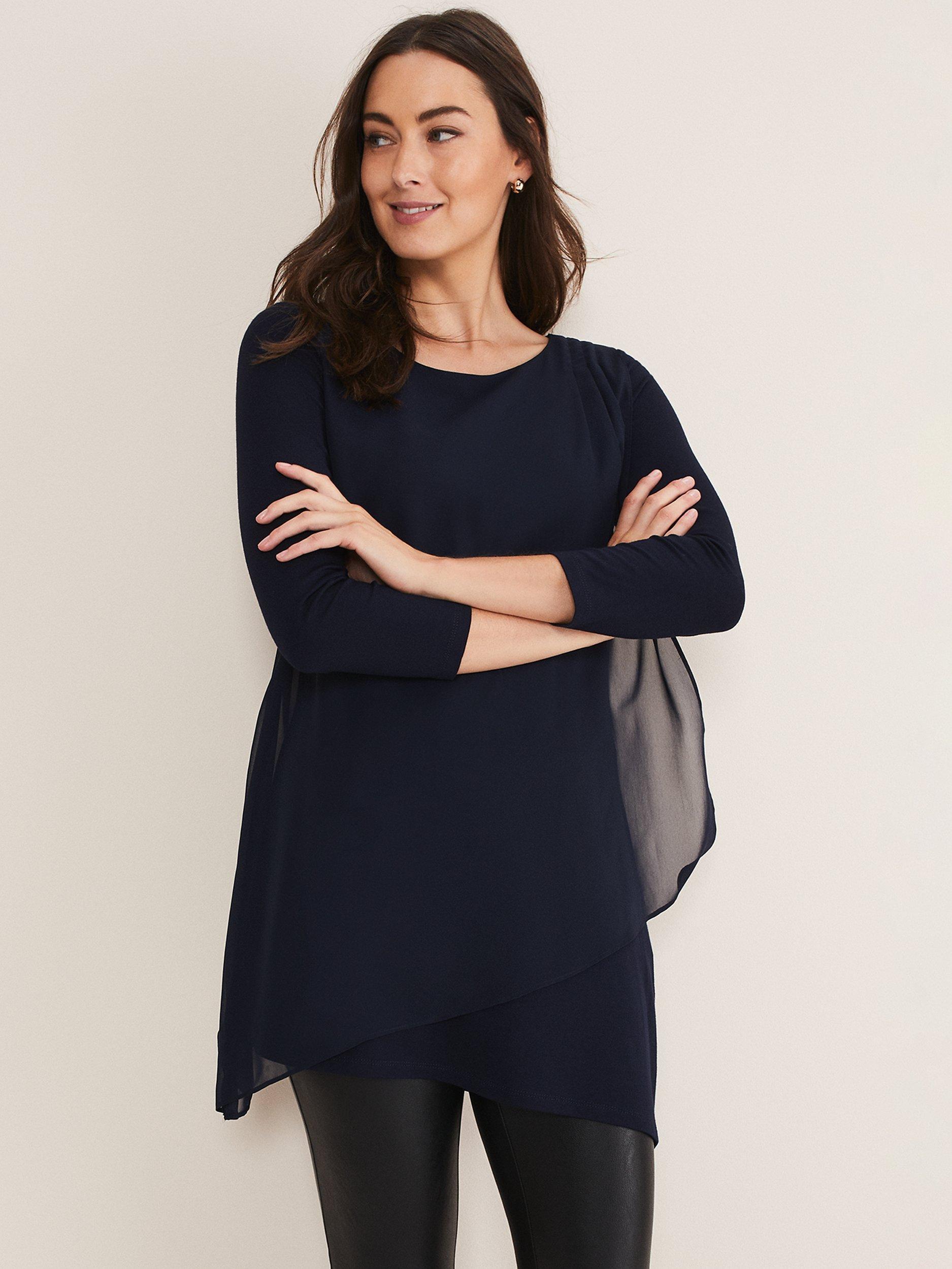 Phase Eight Mika Longline Top, Midnight