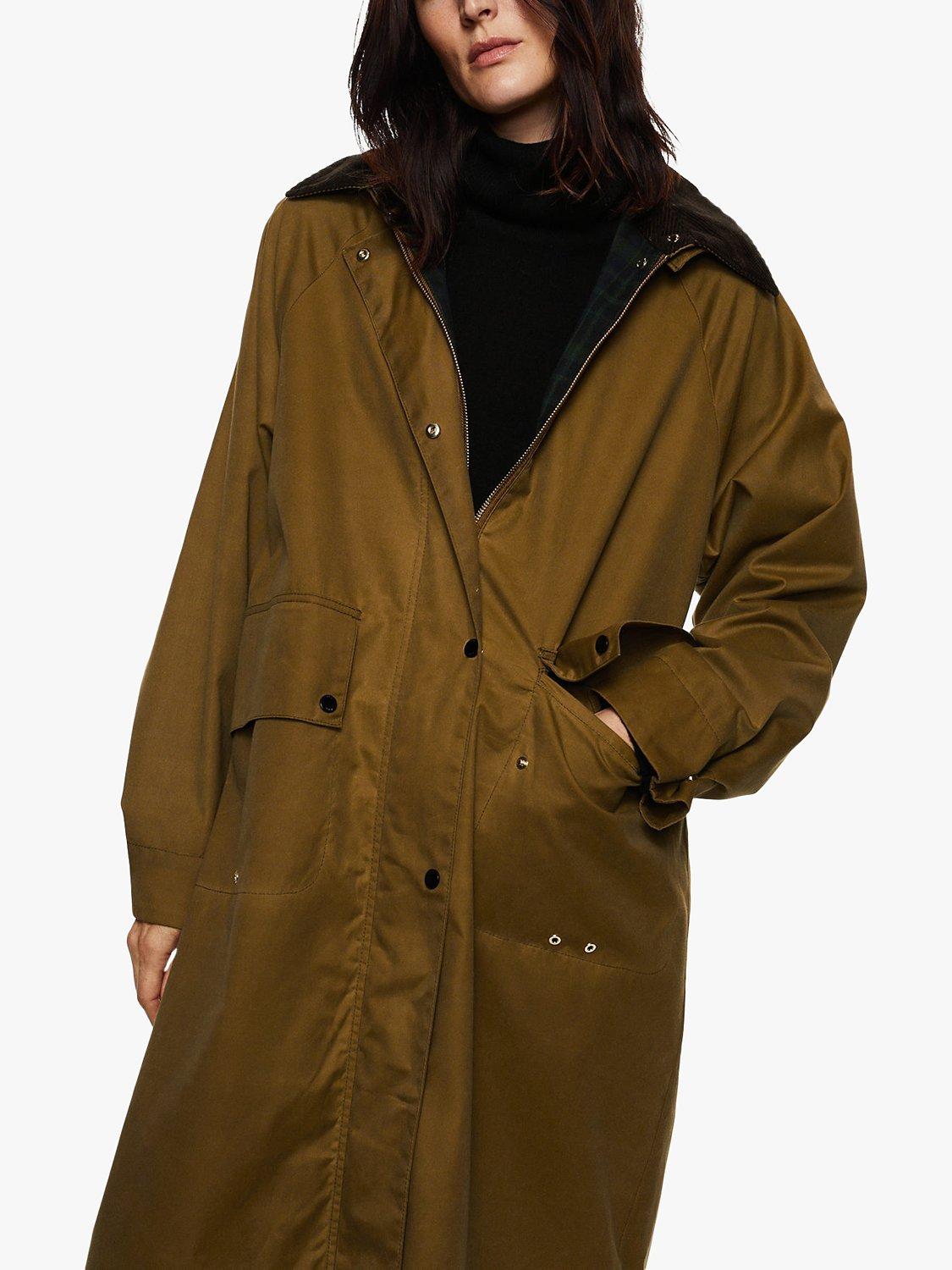 Mango Cotton Longline Parka Jacket