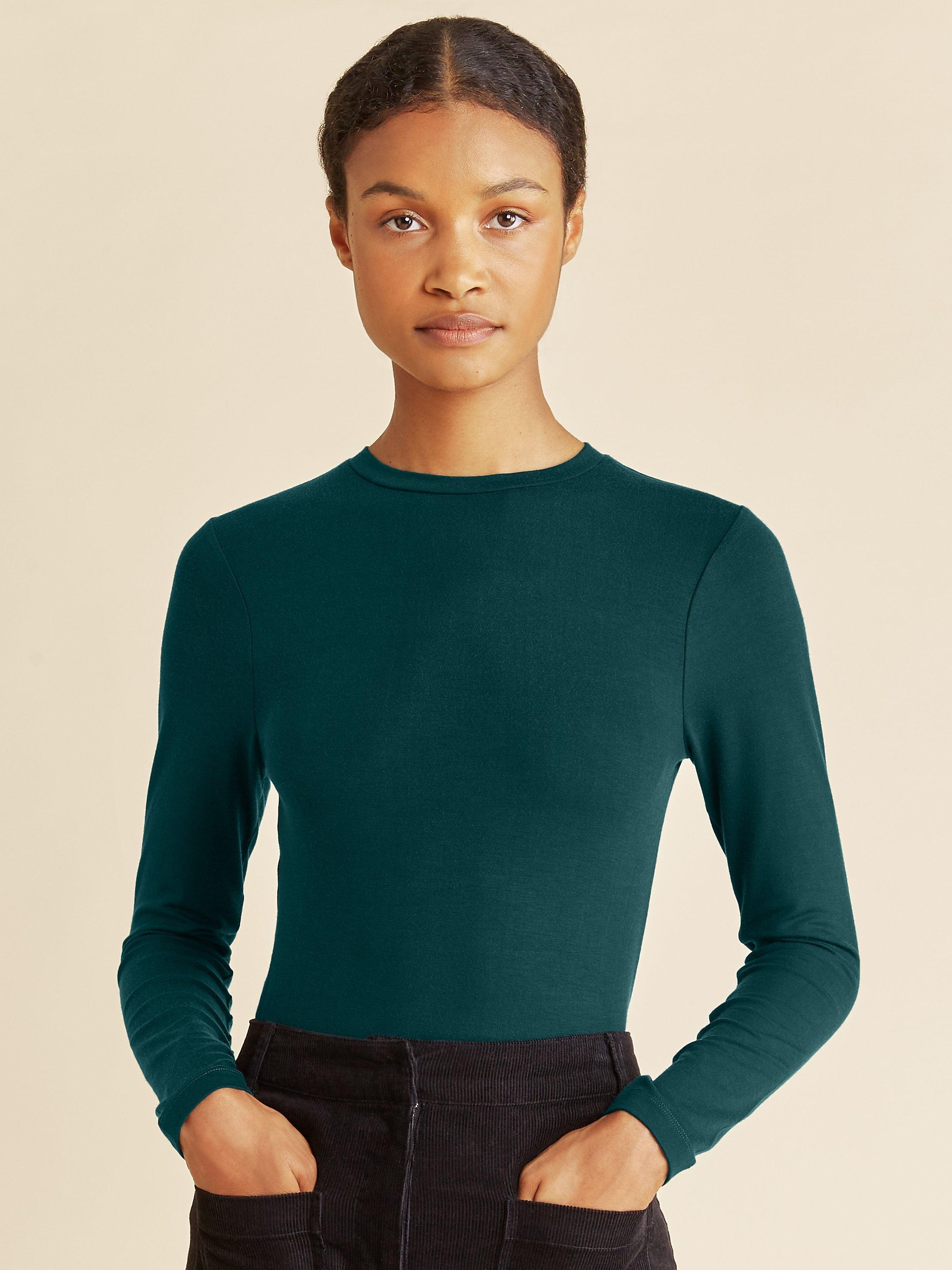 Albaray Long Sleeve Jersey Top, Green