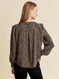 Albaray Textured Animal Shirred Blouse, Multi