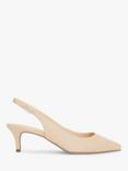 John Lewis Greece Leather Kitten Heel Slingback Court Shoes