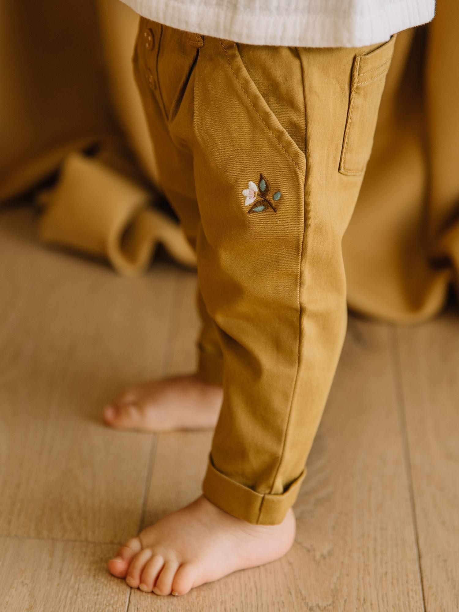 Sergent Major Baby Micro Twill Trousers, Brown