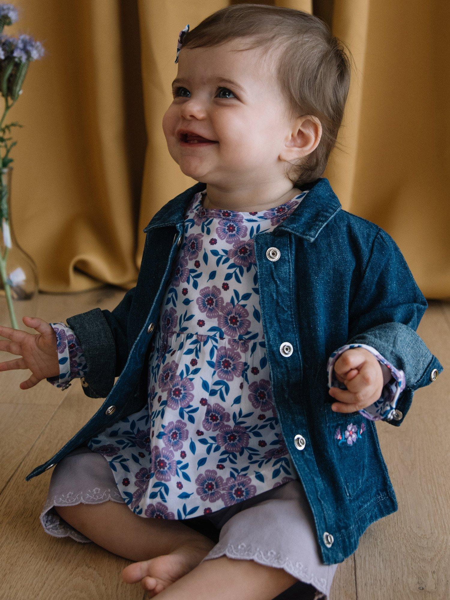 Sergent Major Baby Raw Denim Jacket, Blue
