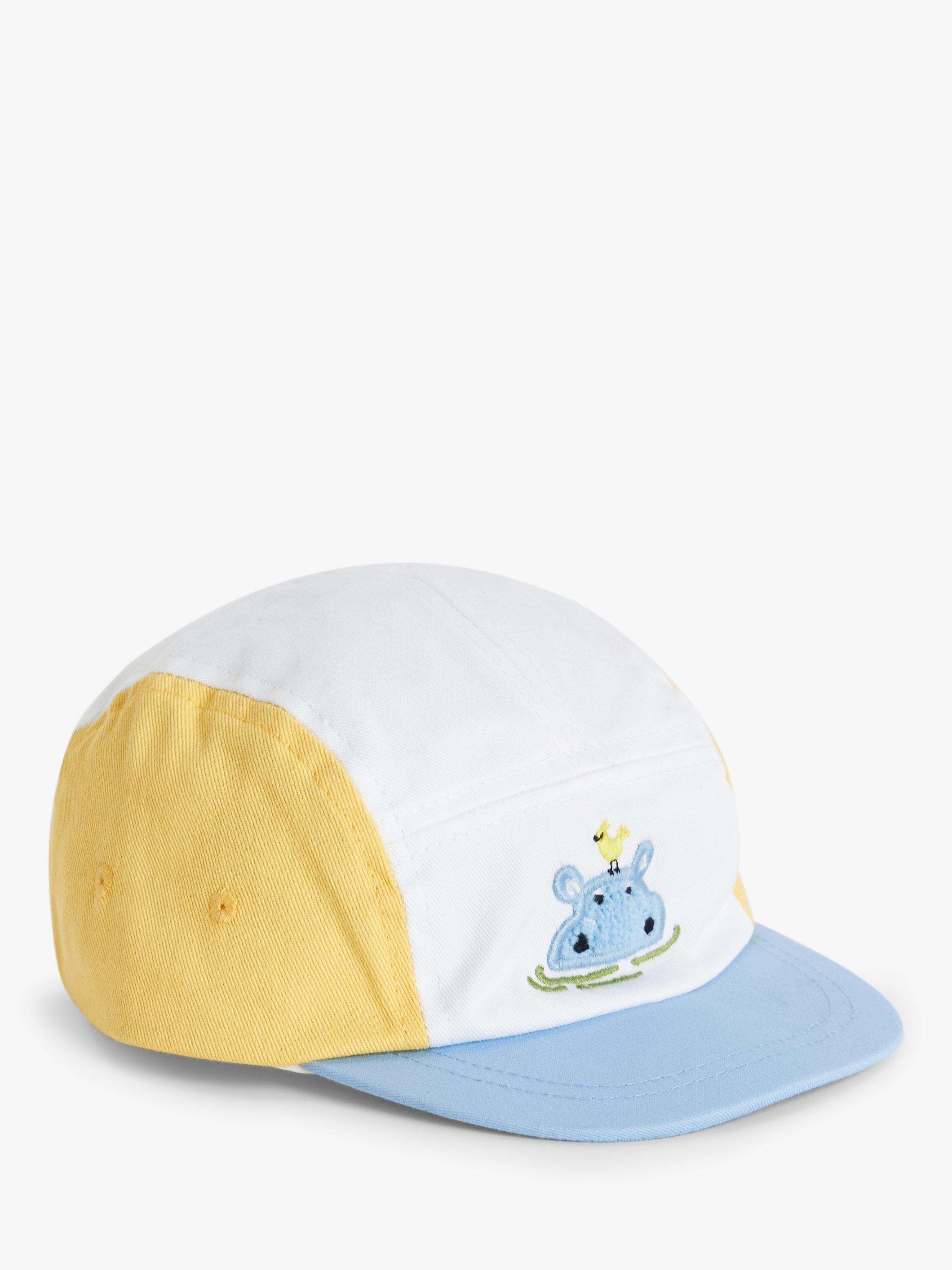John Lewis Baby Hippo Flatpeak Cap, Multi