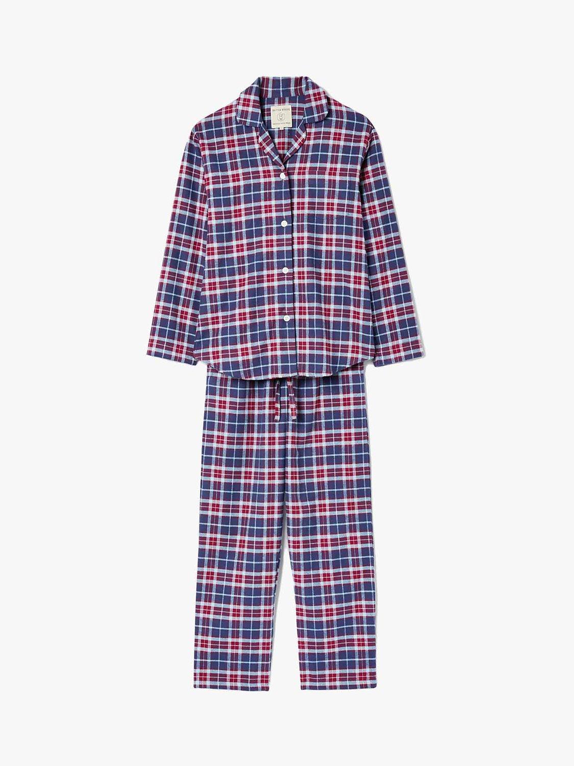 Product image 2 of 7, which shows British Boxers Tartan Brushed Cotton Pyjama Set, Arran, XS