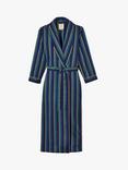 British Boxers Regimental Stripe Dressing Gown, Malachite/Multi