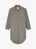 British Boxers Herringbone Brushed Cotton Nightshirt, Whitby Jet