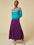 Aspiga Sylvia Corduroy Midi Skirt, Purple