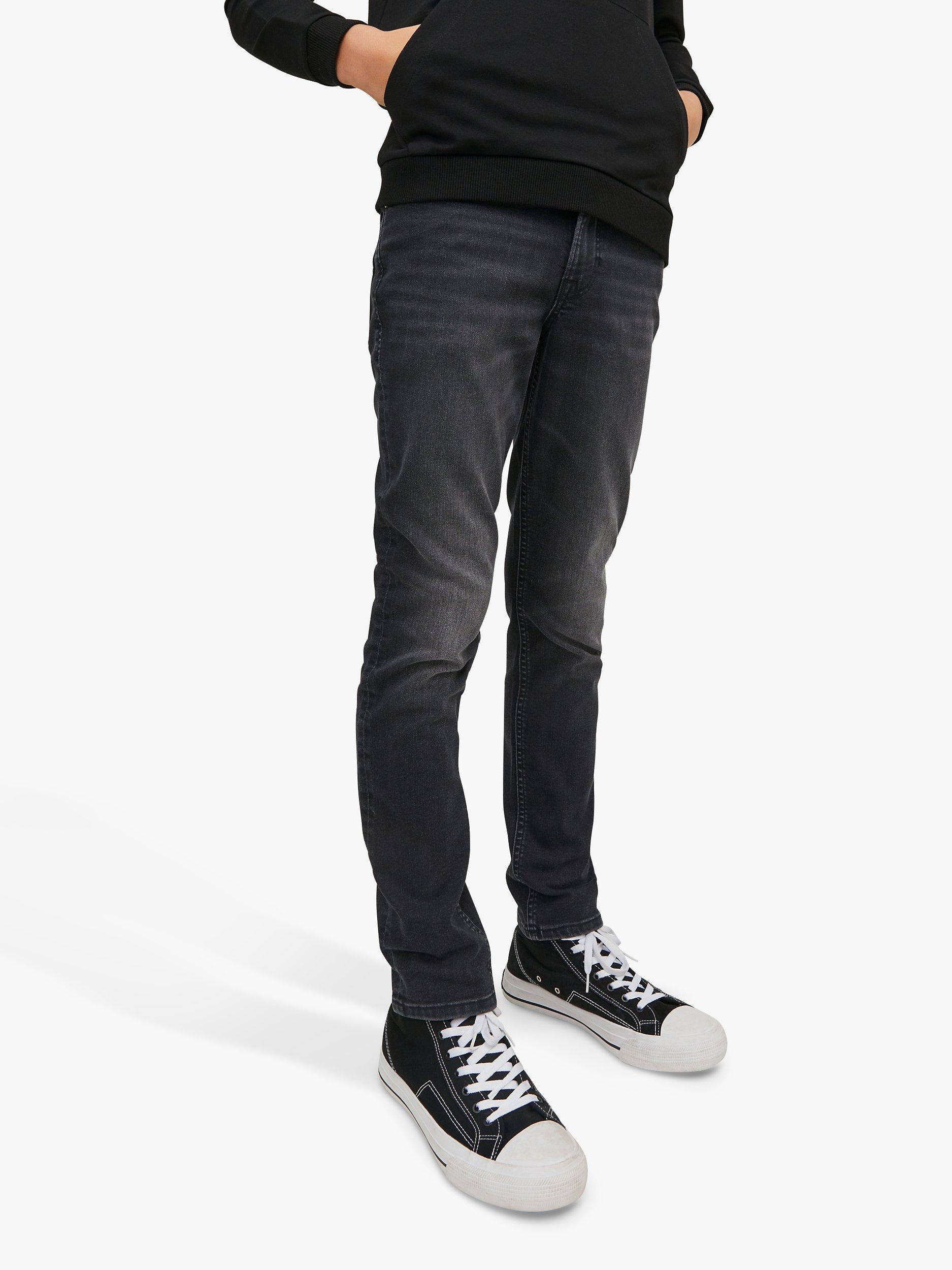 Product image 1 of 5, which shows Jack & Jones Kids' Washed Slim Jeans, Black, 6 years