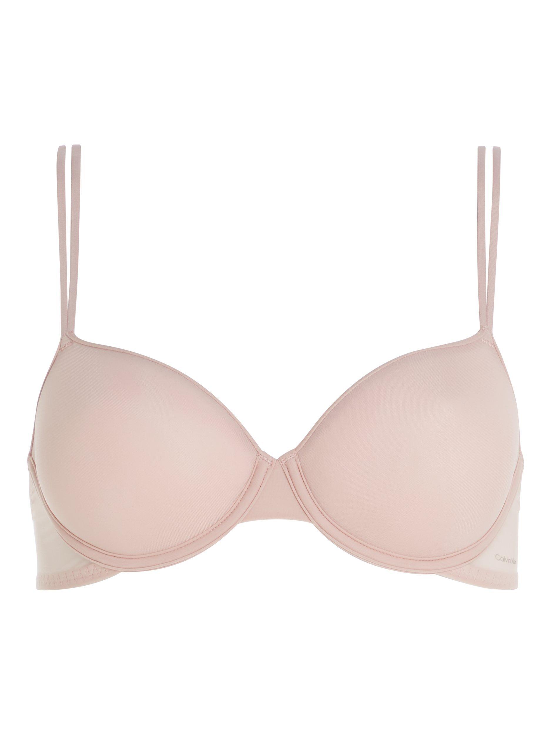 Product image 4 of 6, which shows Calvin Klein Sheer Marquisette T-Shirt Bra, Subdued, 32A