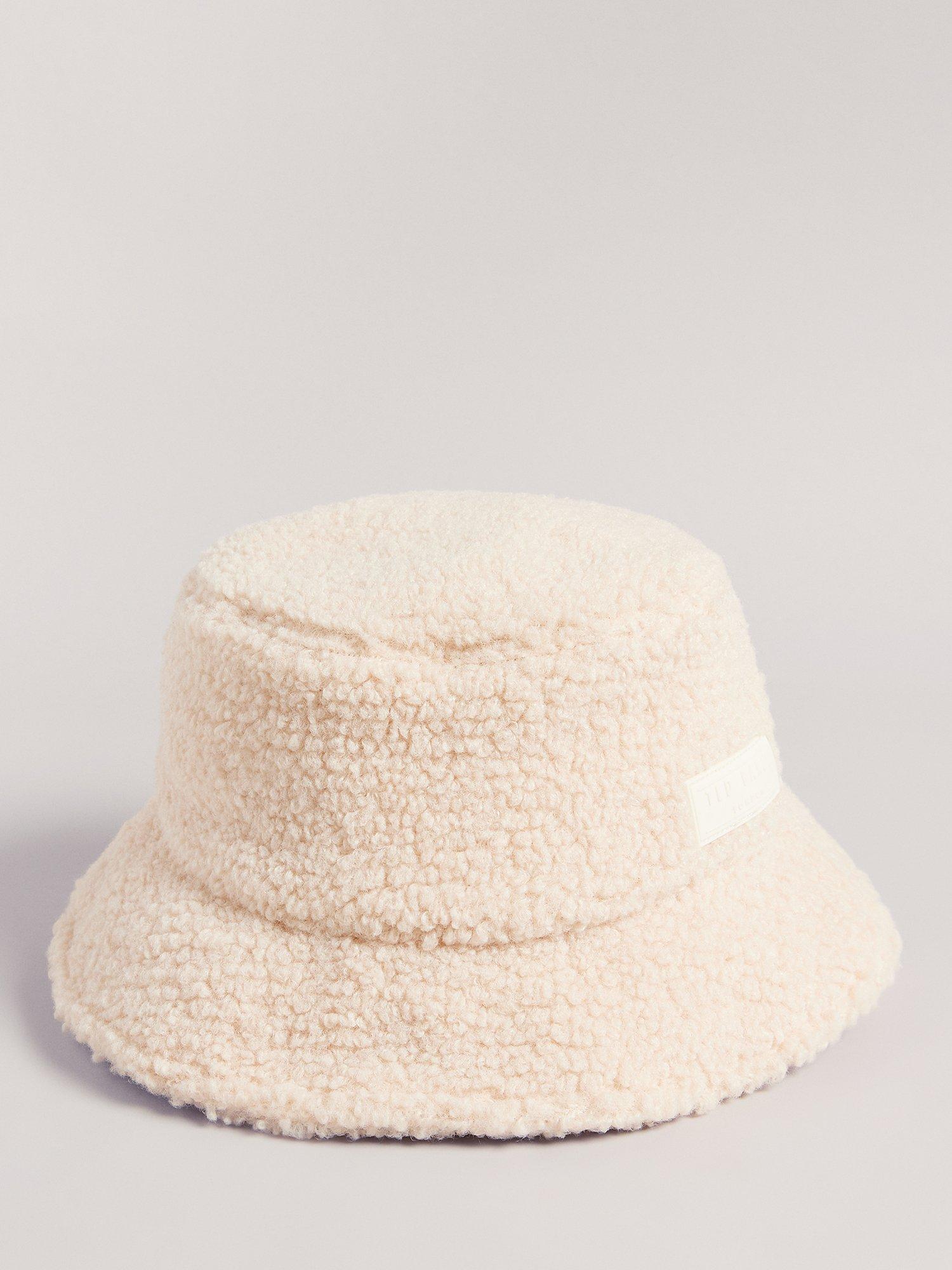 Ted Baker Pamelll Faux Shearling Hat, Natural, One Size