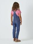 John Lewis Kids' Denim Dungarees, Mid Wash Blue