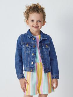 John Lewis Kids' Denim Jacket, Navy, Navy