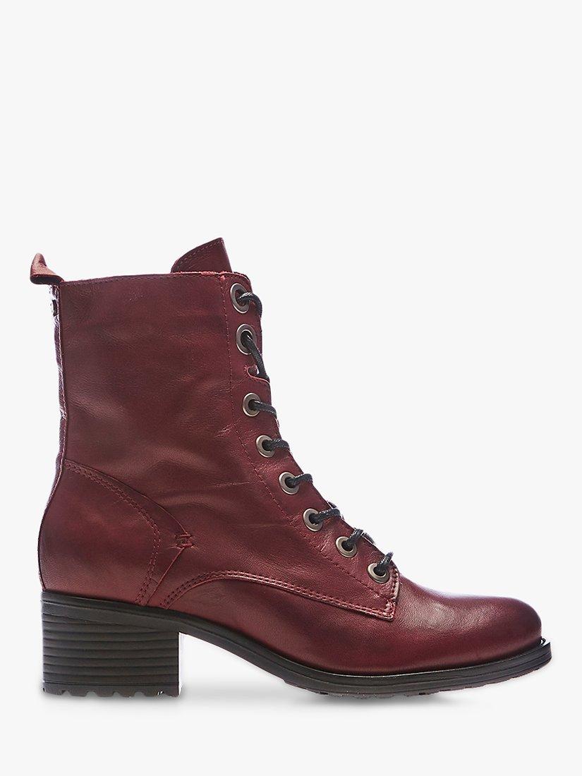 Moda in Pelle Bezzie Leather Lace Up Ankle Boots