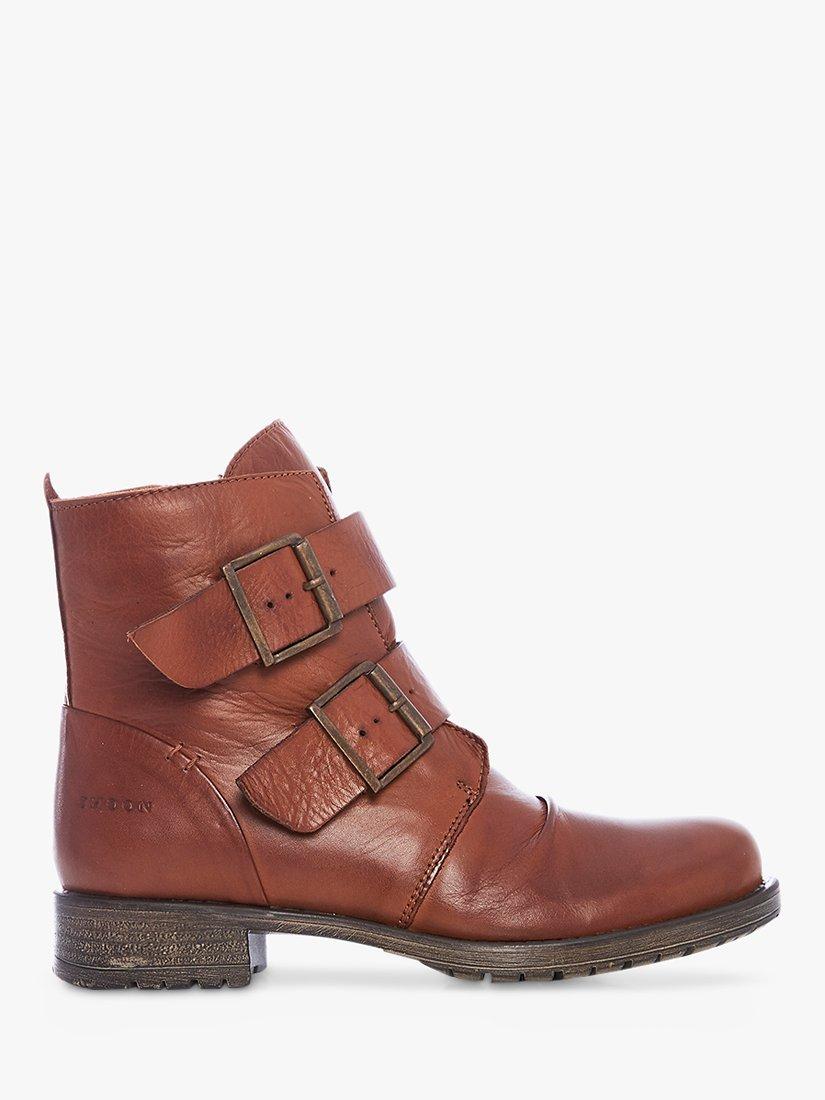Moda in Pelle Irving Leather Biker Boots, Tan