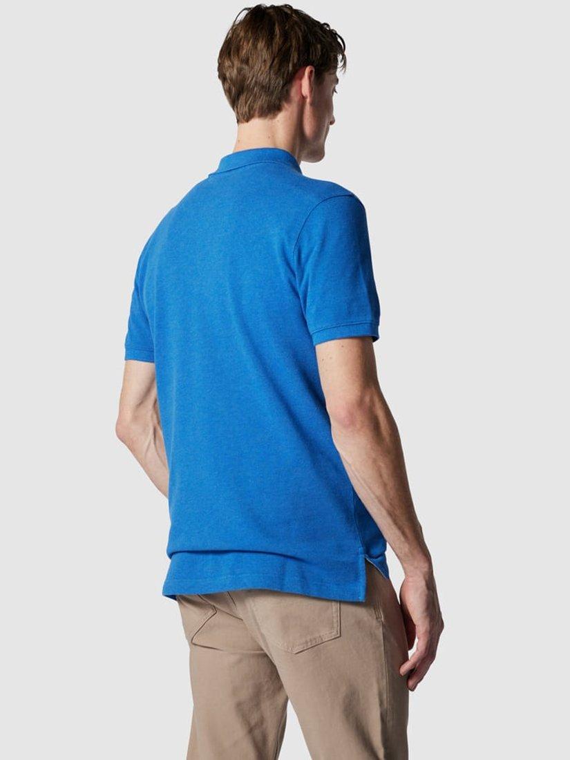 Product image 3 of 5, which shows Rodd & Gunn The Gunn Cotton Slim Fit Short Sleeve Polo Shirt, Lapis, XS