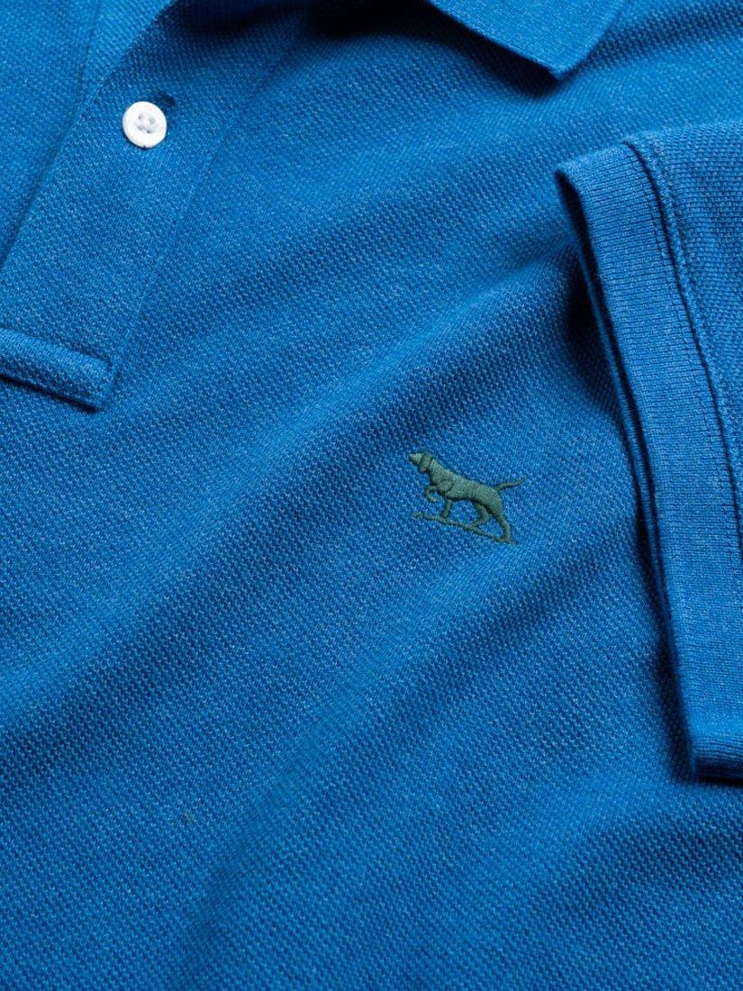 Product image 5 of 5, which shows Rodd & Gunn The Gunn Cotton Slim Fit Short Sleeve Polo Shirt, Lapis, XS