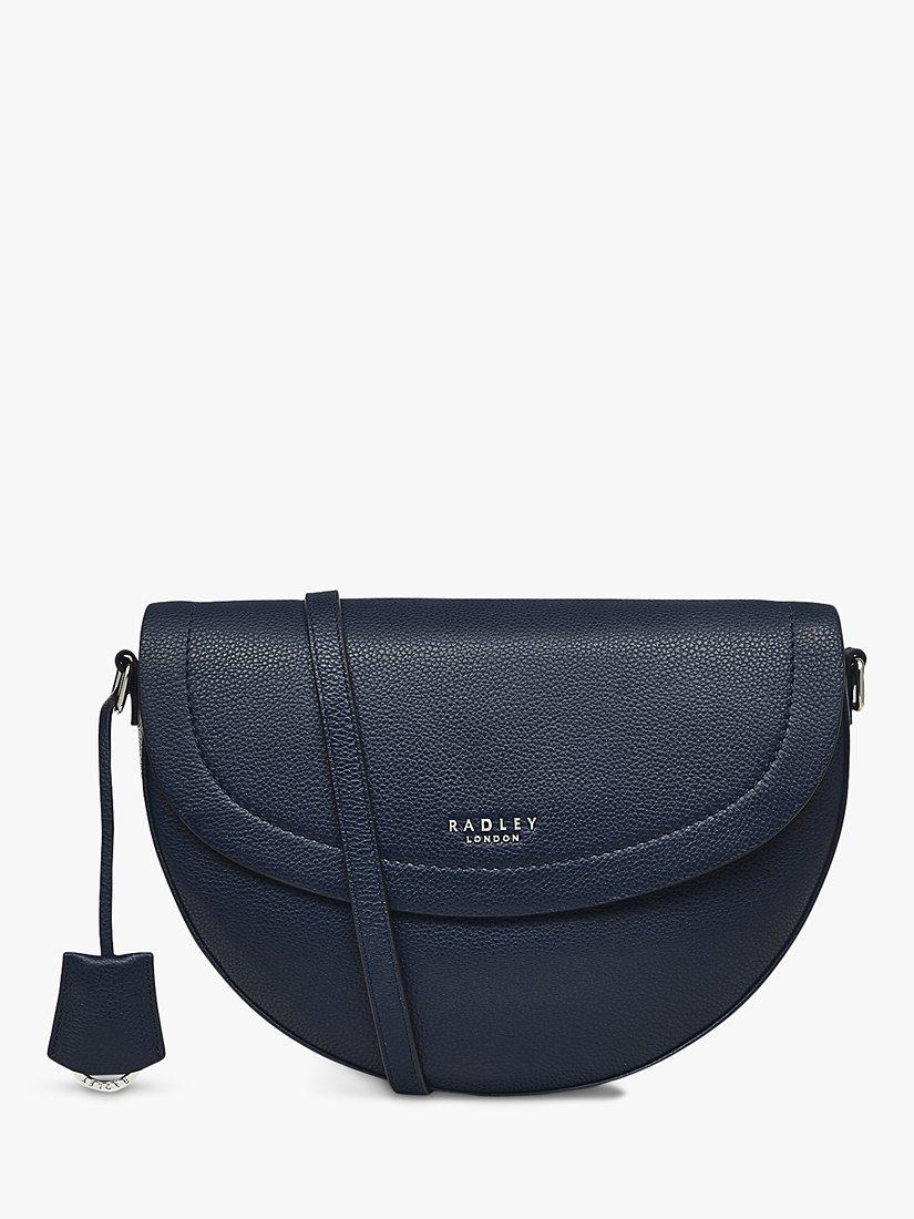 Radley Reeves Close Medium Leather Cross Body Bag, Ink