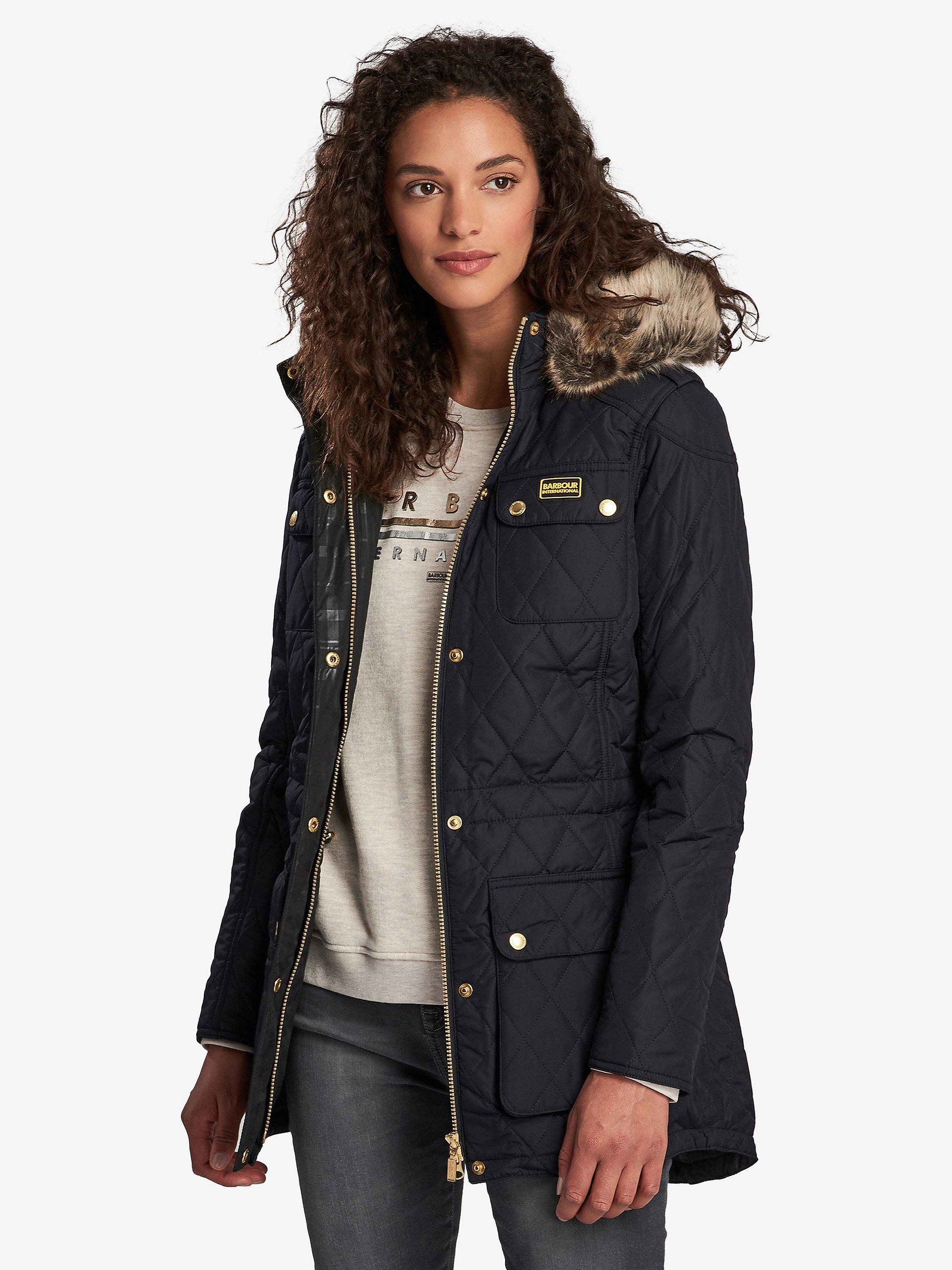 Barbour International Enduro Quilted Jacket, Navy