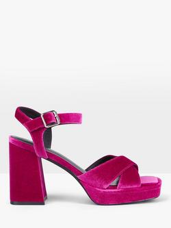 HUSH Hayne Leather Platform Sandals, Pink