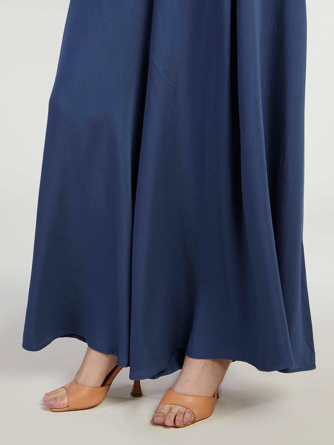 Product image 4 of 4, which shows Aab Full Flare Trousers, Blue, S