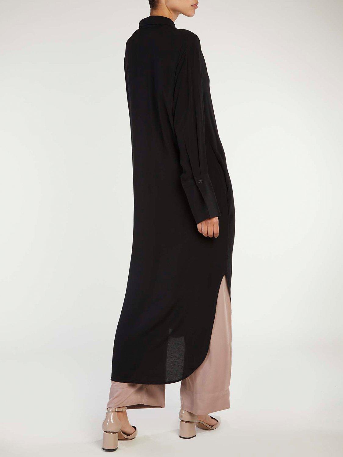 Product image 2 of 5, which shows Aab Midi Shirt Dress, Black, S