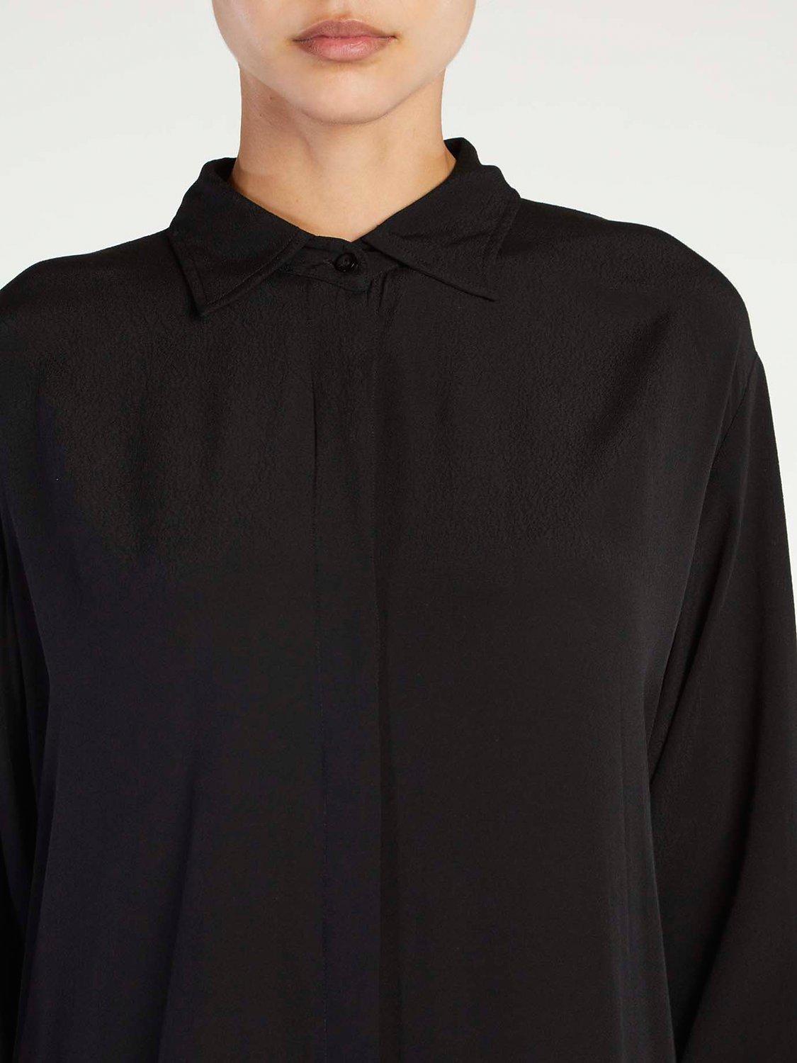Product image 3 of 5, which shows Aab Midi Shirt Dress, Black, S