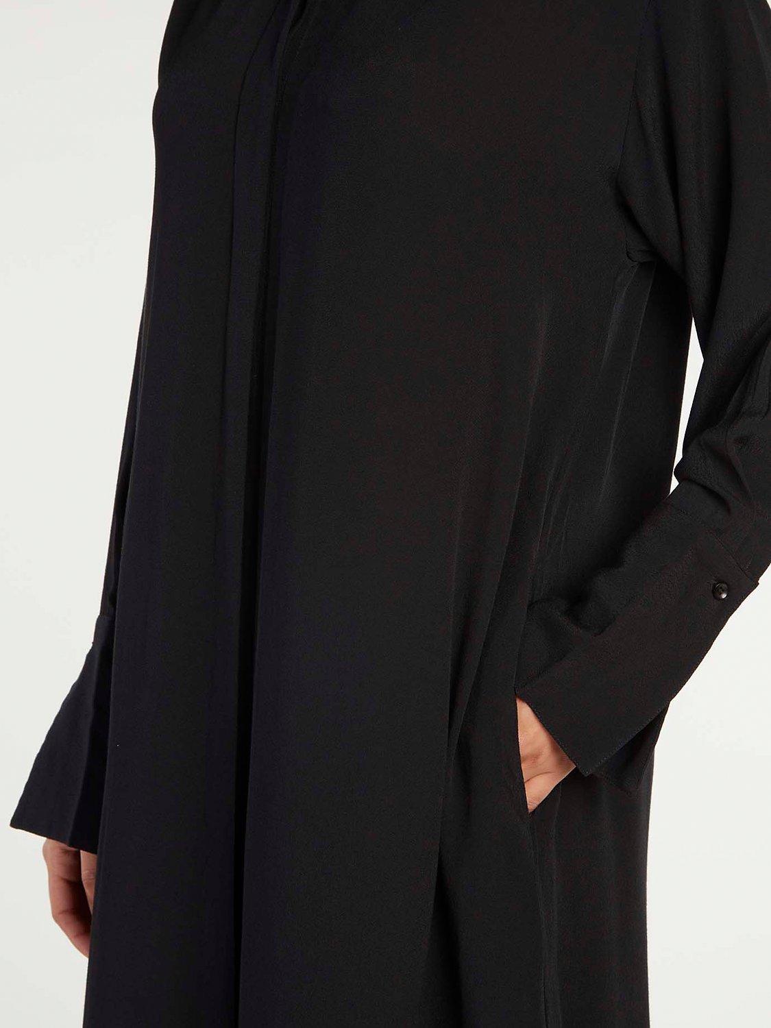 Product image 4 of 5, which shows Aab Midi Shirt Dress, Black, S