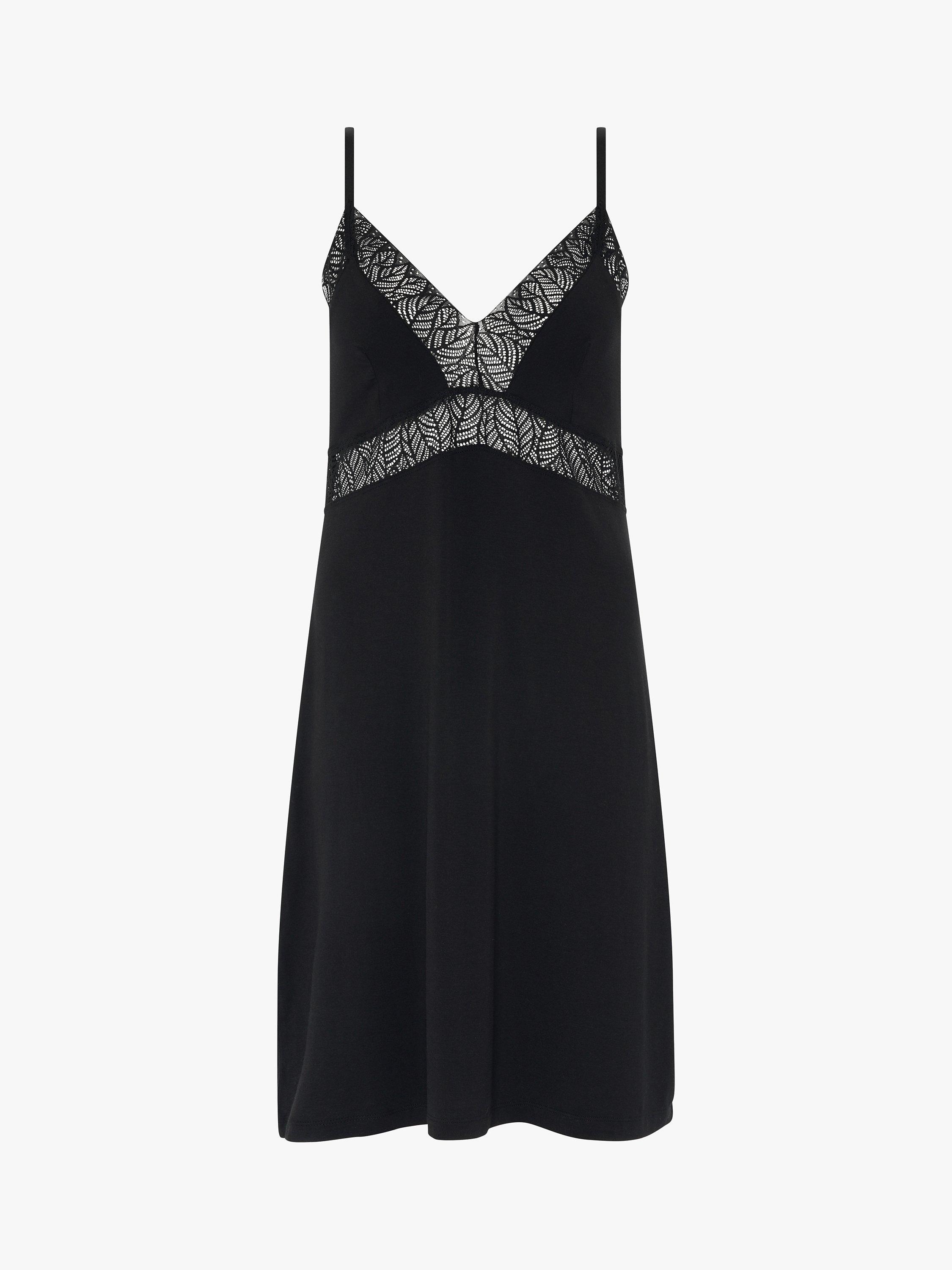 Product image 4 of 4, which shows Femilet Jazz Nightdress, Black, XS