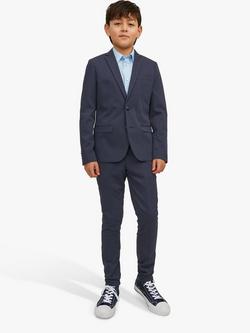 Jack & Jones Kids' Suit Trousers, Navy - view 2, Navy