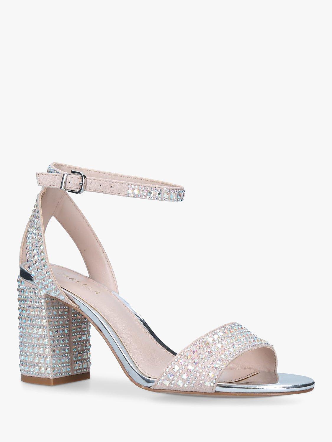 zabella embellished block heel