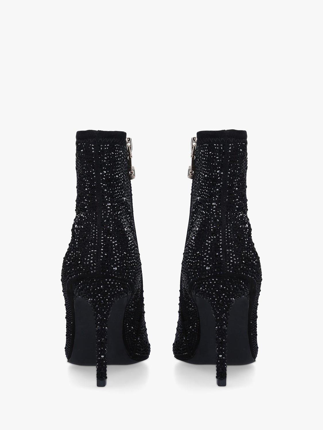 Product image 4 of 5, which shows Carvela Lovebird Embellished Bootie Ankle Boots, Black, 4