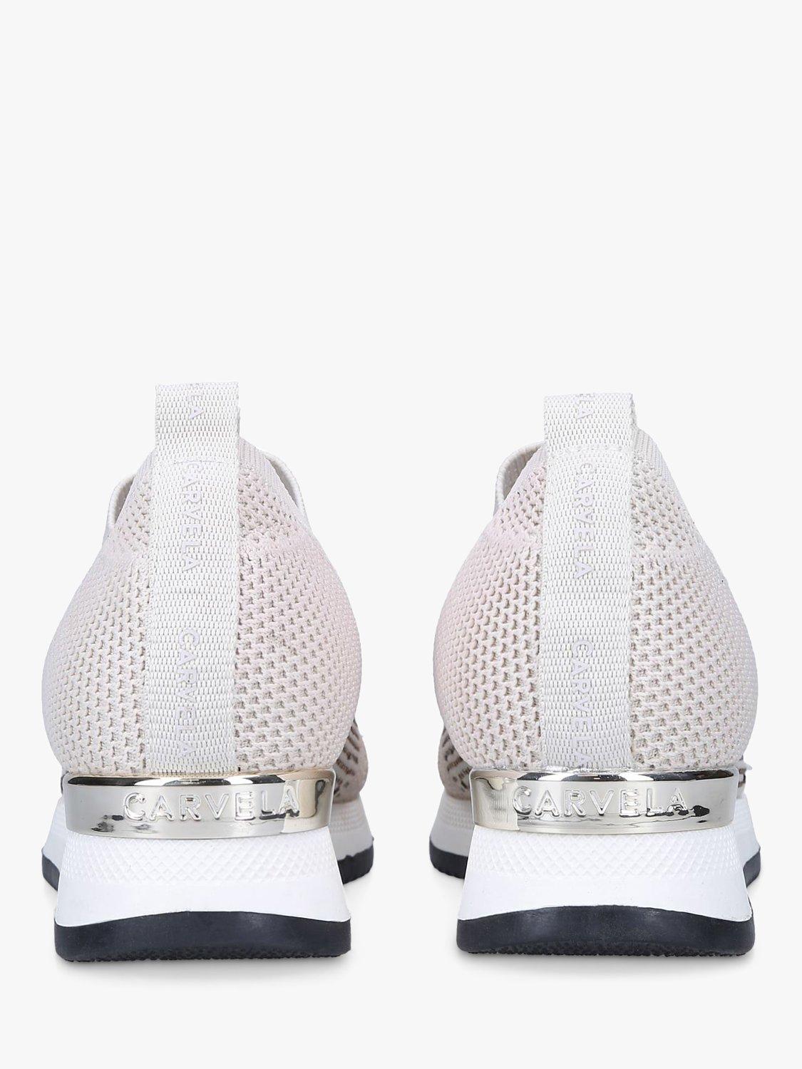 Product image 4 of 5, which shows Carvela Janeiro Diamante Mesh Slip-On Trainers, Putty, 4
