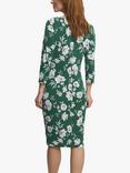 Gina Bacconi Aleta Floral Print Jersey Dress, Green