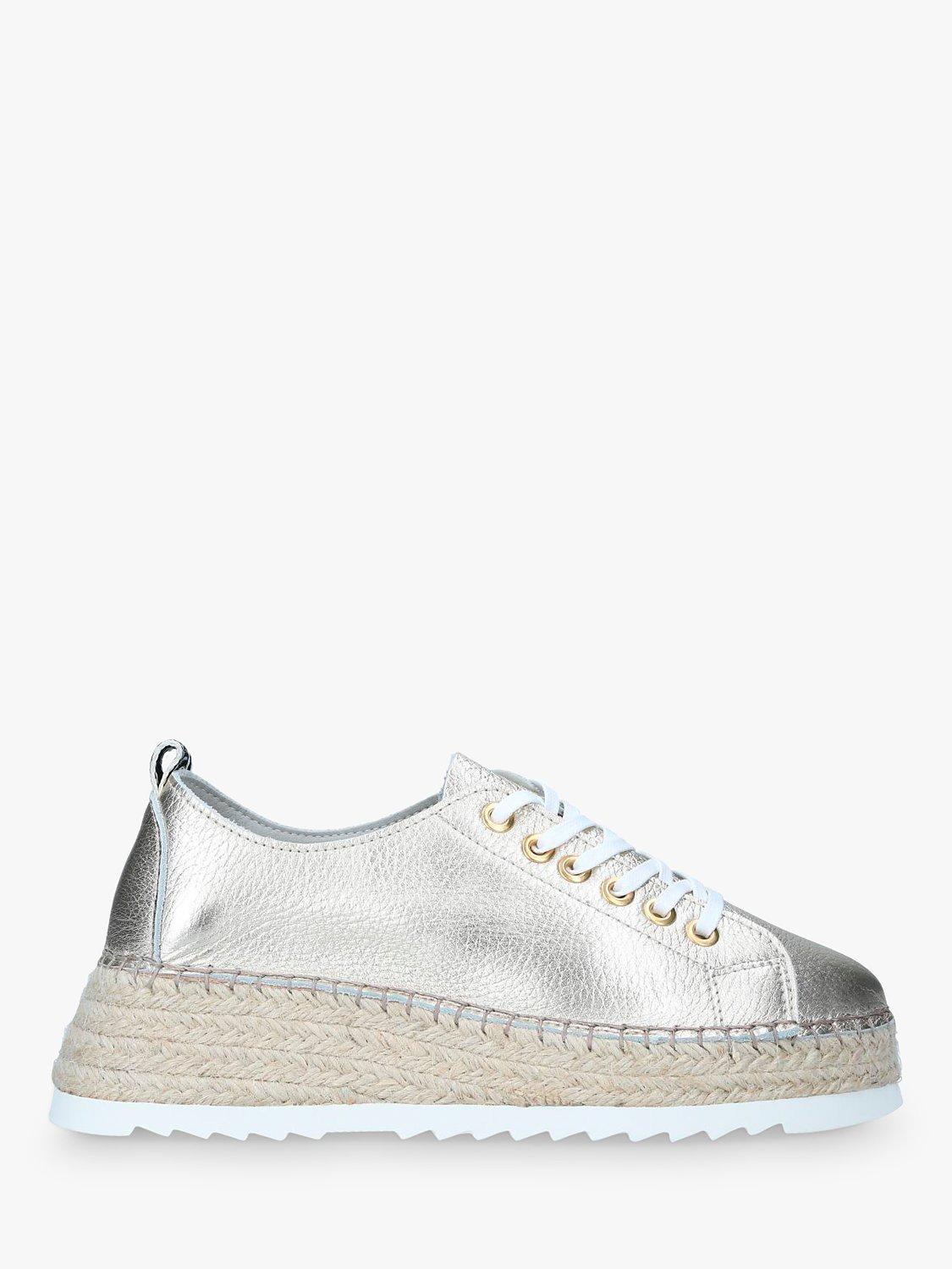 Carvela Chase Leather Trainers, Gold